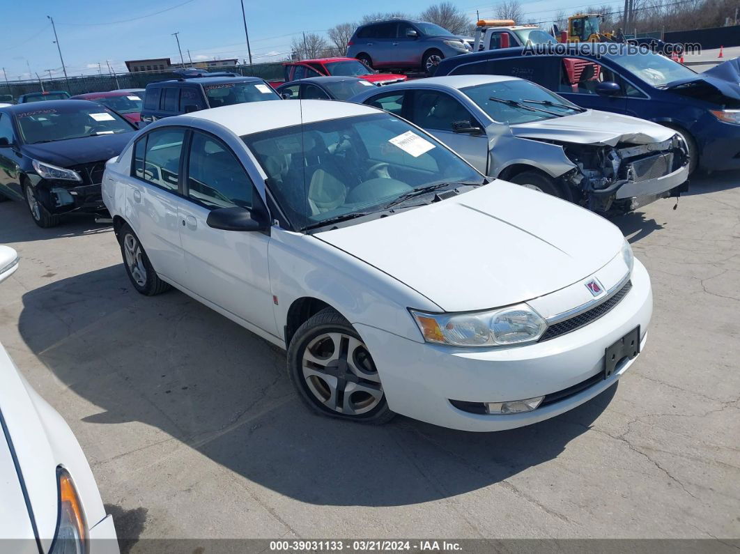 2003 Saturn Ion 3 White vin: 1G8AL52F73Z119782