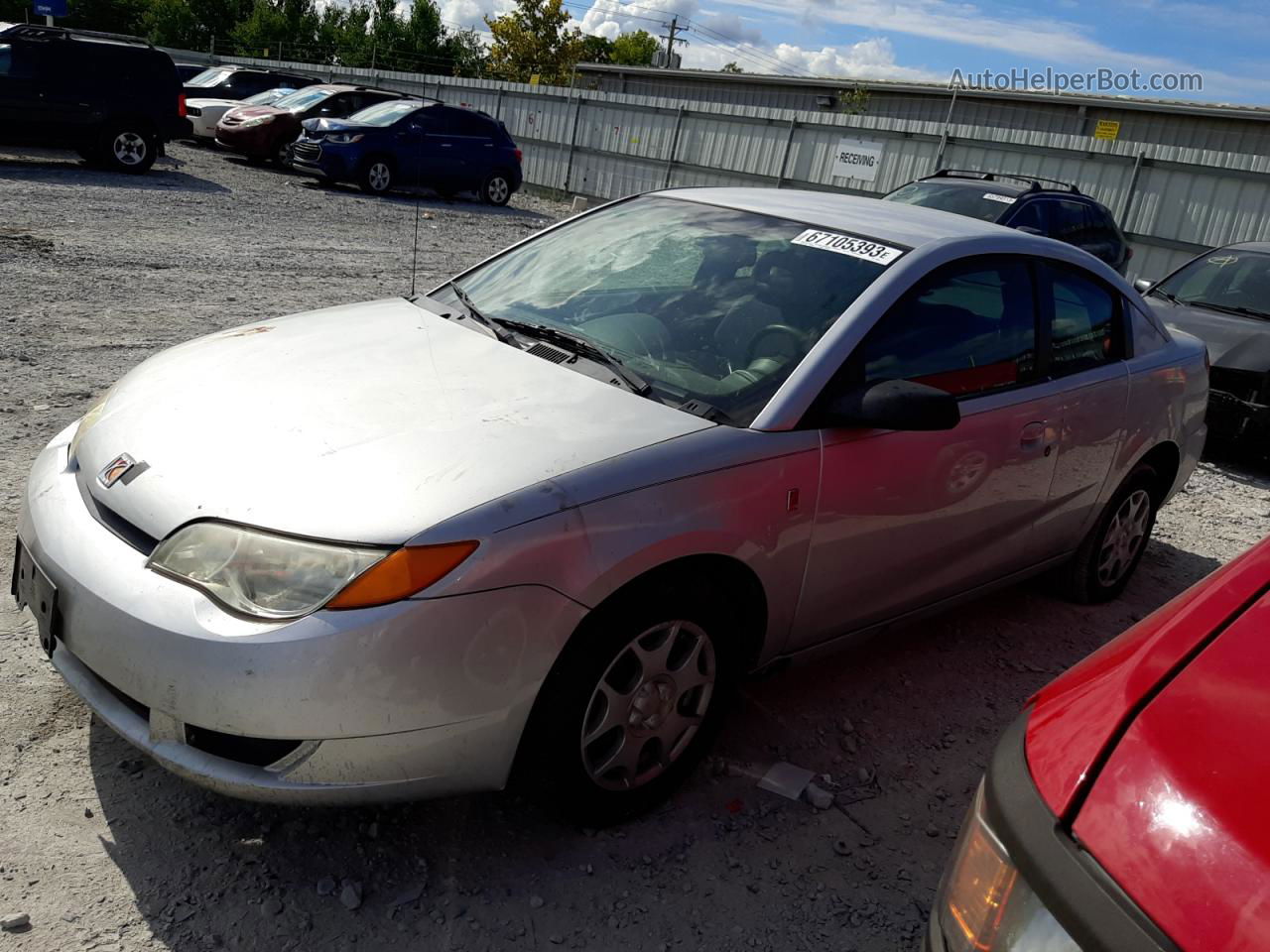 2003 Saturn Ion Level 2 Silver vin: 1G8AN12F43Z194569