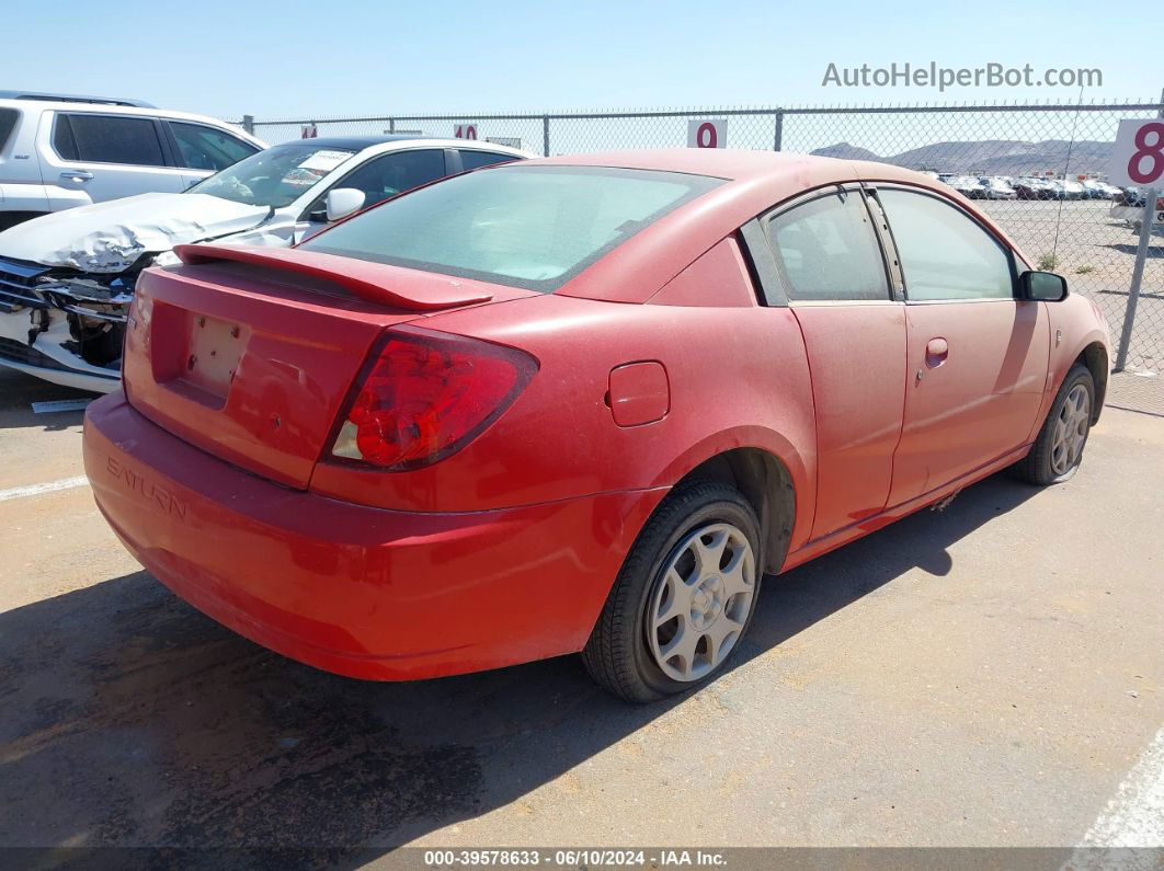 2003 Saturn Ion 2 Red vin: 1G8AN12FX3Z175539