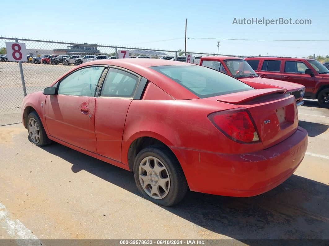 2003 Saturn Ion 2 Red vin: 1G8AN12FX3Z175539