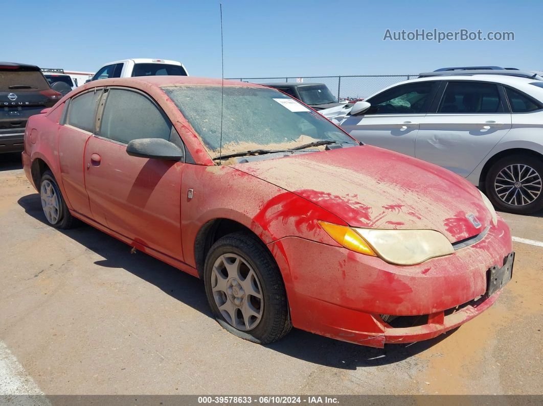 2003 Saturn Ion 2 Red vin: 1G8AN12FX3Z175539