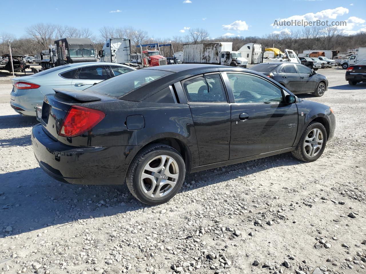 2003 Saturn Ion Level 3 Black vin: 1G8AV14F03Z197899