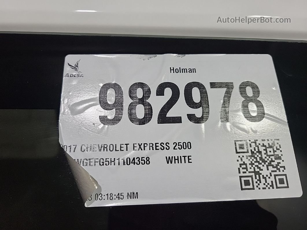 2017 Chevrolet Express Passenger Ls Unknown vin: 1GAWGEFG5H1104358