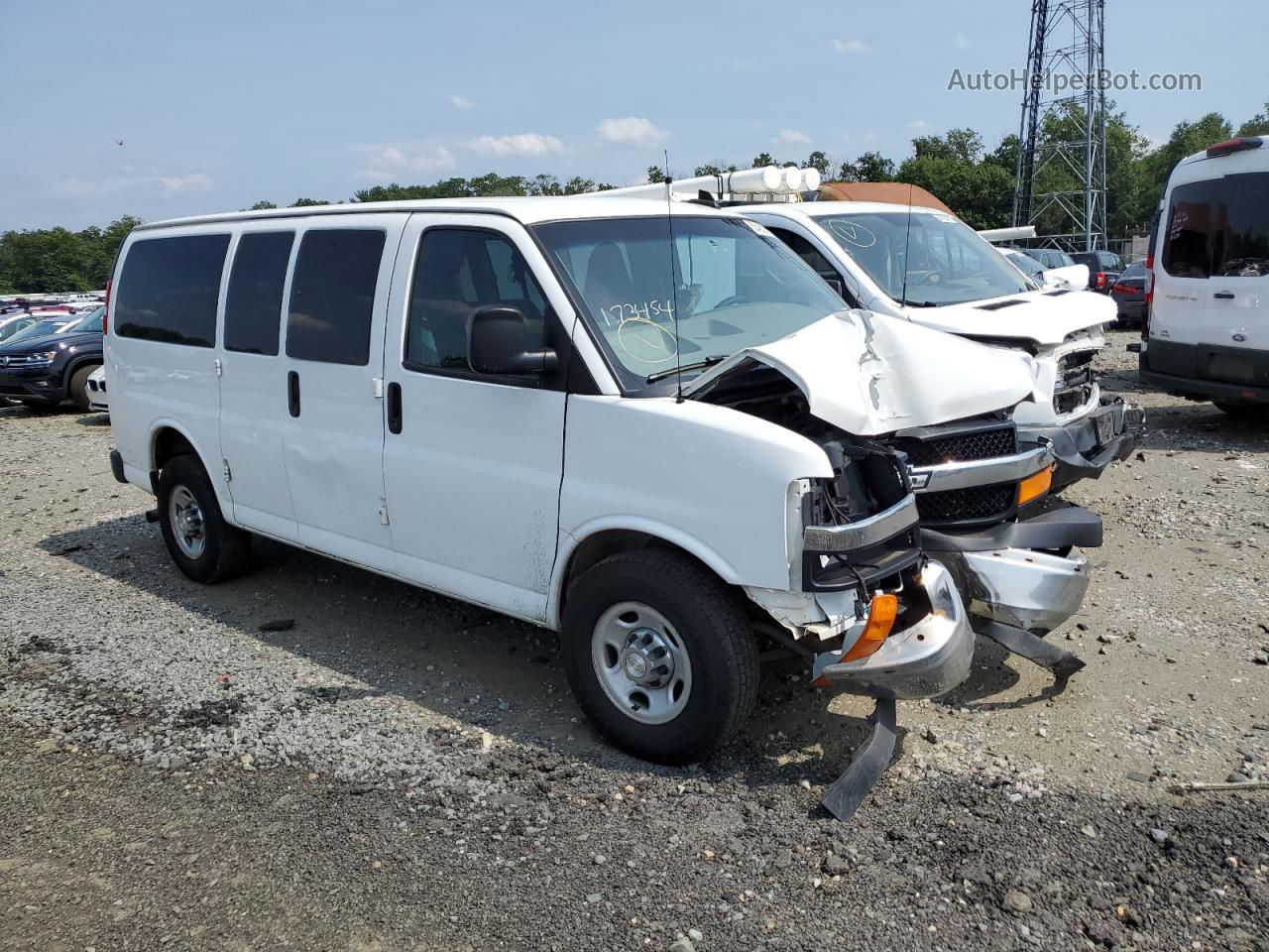 2017 Chevrolet Express G3500 Lt White vin: 1GAZGMFF6H1227326