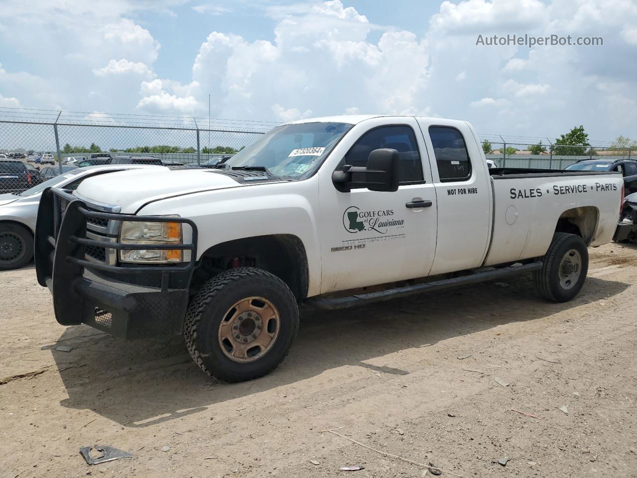 2013 Chevrolet Silverado C2500 Heavy Duty Белый vin: 1GB2CVC8XDZ356945