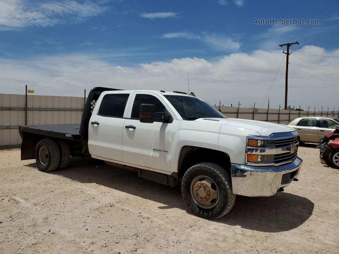 2016 Chevrolet Silverado K3500 Белый vin: 1GB4KYC85GF282661