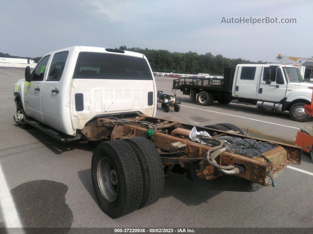 2013 Chevrolet Silverado 3500hd Work Truck White vin: 1GB4KZC85DF162148