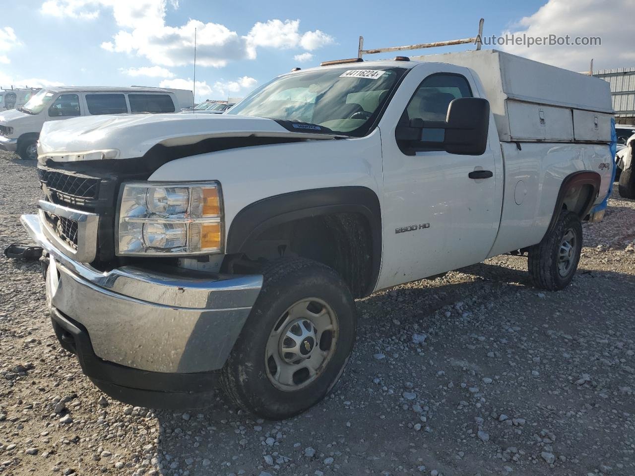 2013 Chevrolet Silverado K2500 Heavy Duty White vin: 1GC0KVCG6DF121473