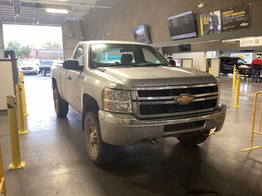 2012 Chevrolet Silverado 2500hd Work Truck White vin: 1GC0KVCG7CZ273467