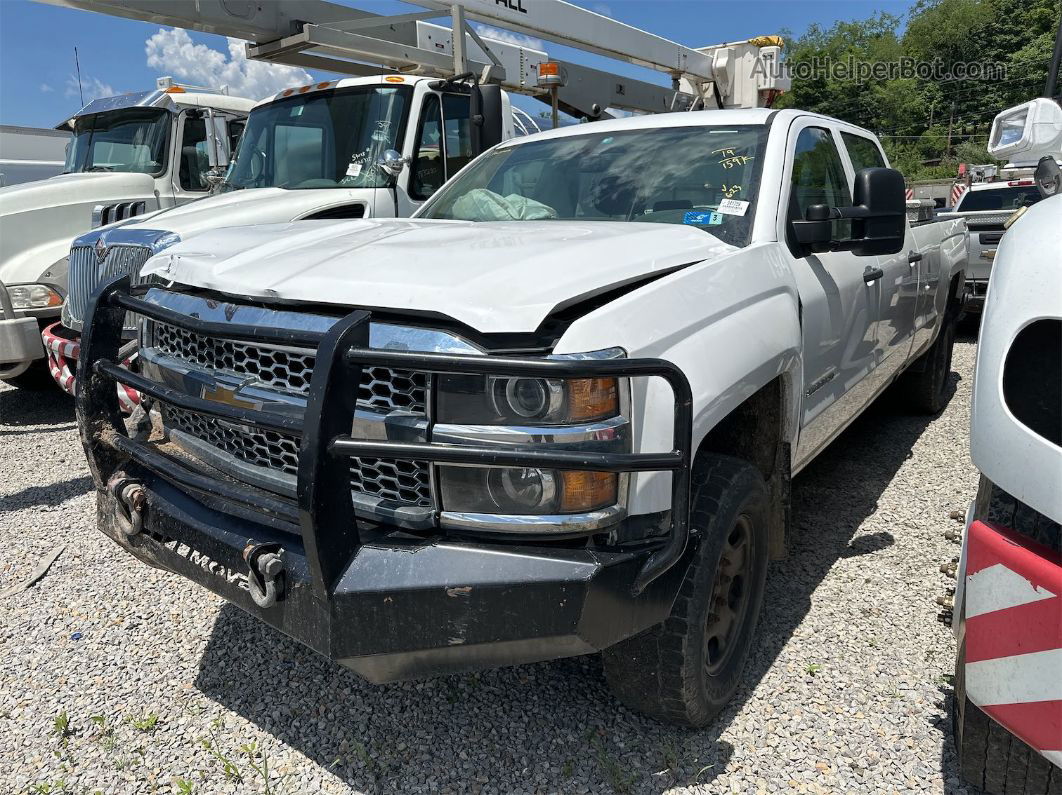 2019 Chevrolet Silverado 2500hd Work Truck White vin: 1GC1KREGXKF145037