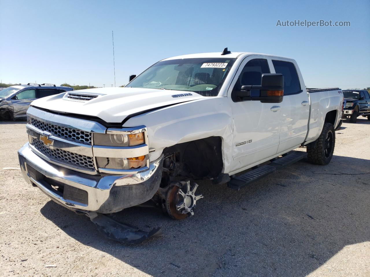 2019 Chevrolet Silverado K2500 Heavy Duty Lt White vin: 1GC1KSEY5KF260581