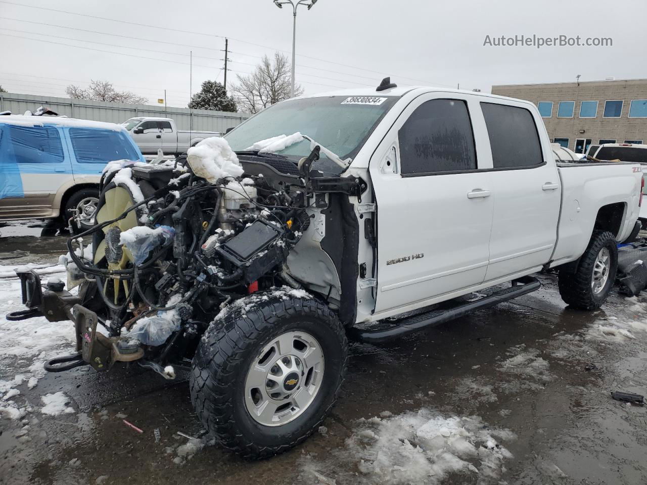 2019 Chevrolet Silverado K2500 Heavy Duty Lt White vin: 1GC1KSEYXKF276761