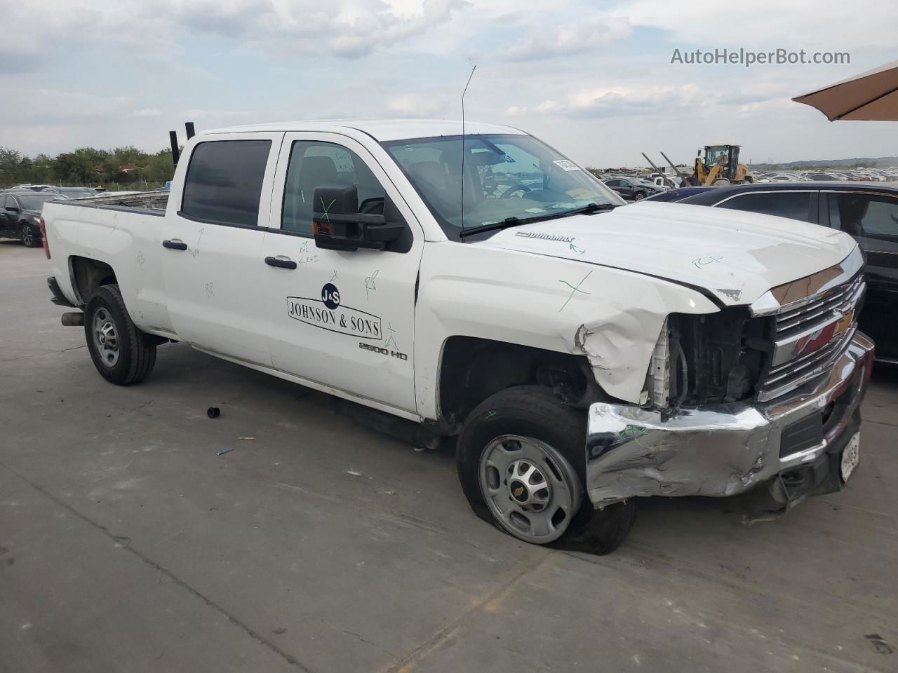 2016 Chevrolet Silverado K2500 Heavy Duty White vin: 1GC1KUE87GF103413