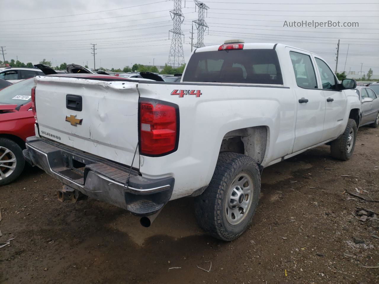 2018 Chevrolet Silverado K2500 Heavy Duty White vin: 1GC1KUEG1JF161600