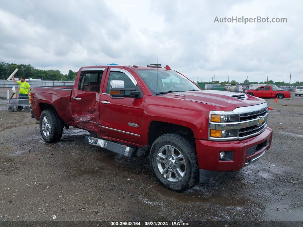 2019 Chevrolet Silverado 2500hd High Country Maroon vin: 1GC1KUEY6KF156256