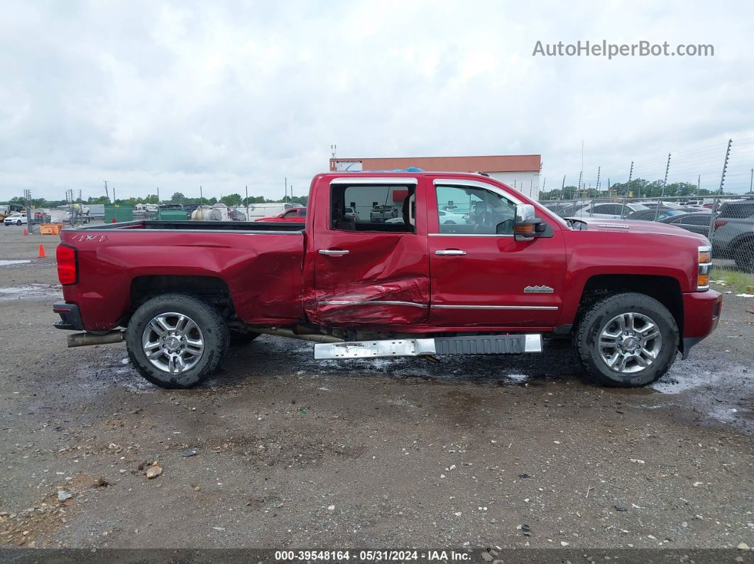 2019 Chevrolet Silverado 2500hd High Country Maroon vin: 1GC1KUEY6KF156256