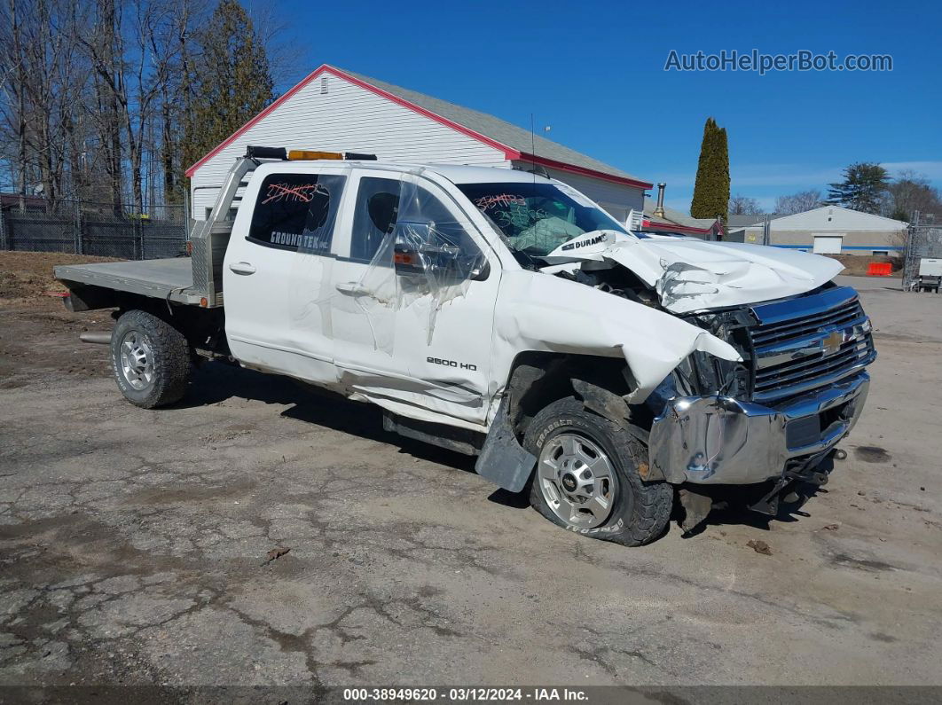 2016 Chevrolet Silverado 2500hd Lt White vin: 1GC1KVE8XGF230789