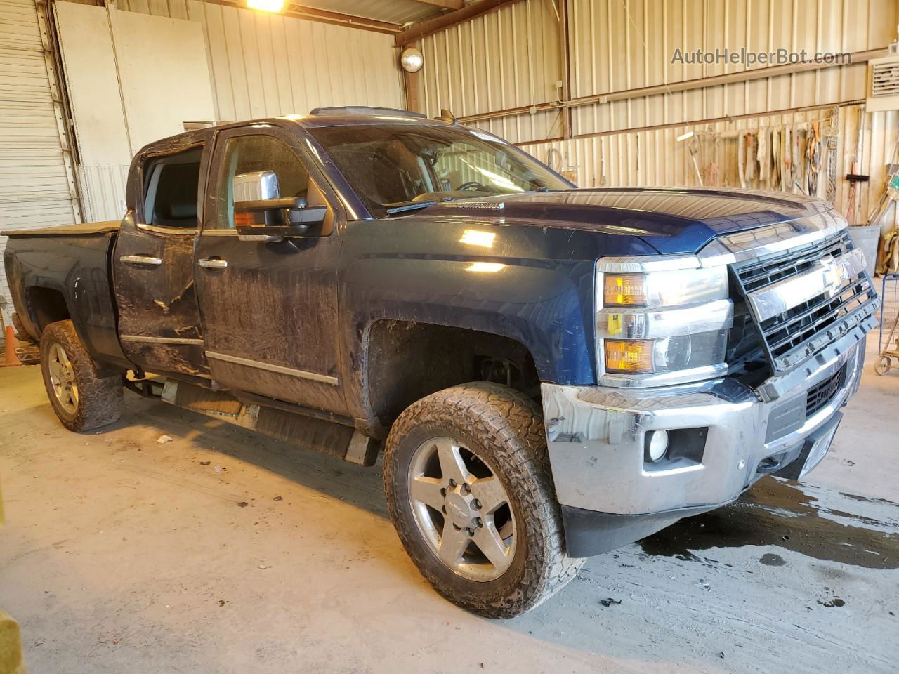 2015 Chevrolet Silverado K2500 Heavy Duty Ltz Blue vin: 1GC1KWE87FF618812