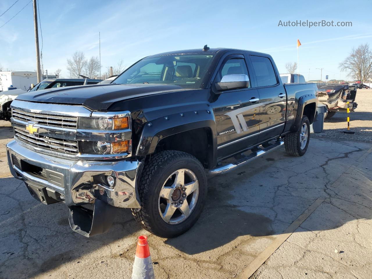 2015 Chevrolet Silverado K2500 Heavy Duty Ltz Black vin: 1GC1KWEG5FF168195