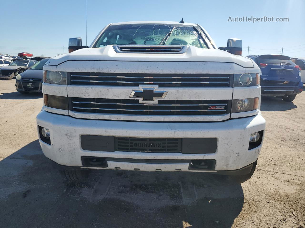 2018 Chevrolet Silverado K2500 Heavy Duty Ltz White vin: 1GC1KWEY0JF156019