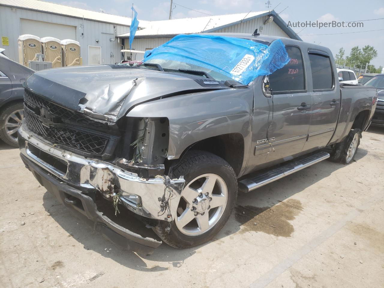 2012 Chevrolet Silverado K2500 Heavy Duty Lt Gray vin: 1GC1KXC83CF212708