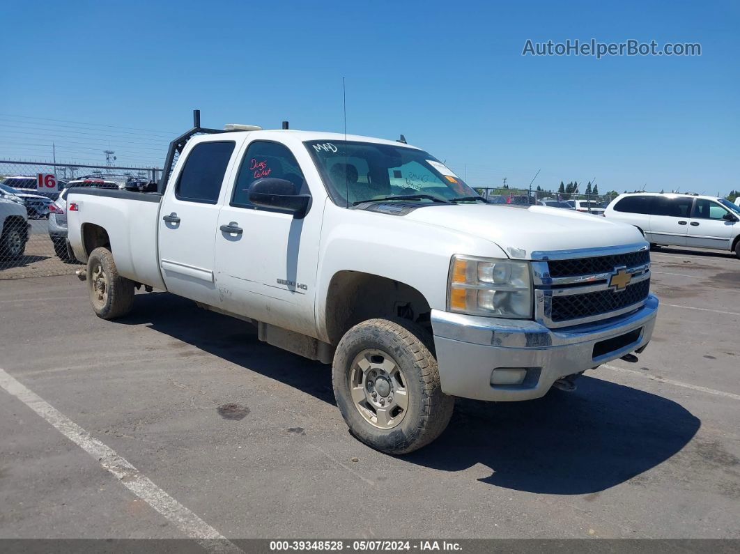 2013 Chevrolet Silverado 2500hd Lt White vin: 1GC1KXC83DF210667