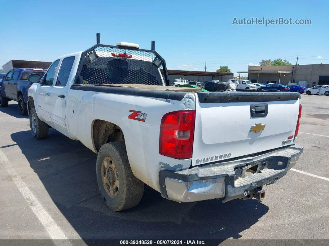 2013 Chevrolet Silverado 2500hd Lt White vin: 1GC1KXC83DF210667