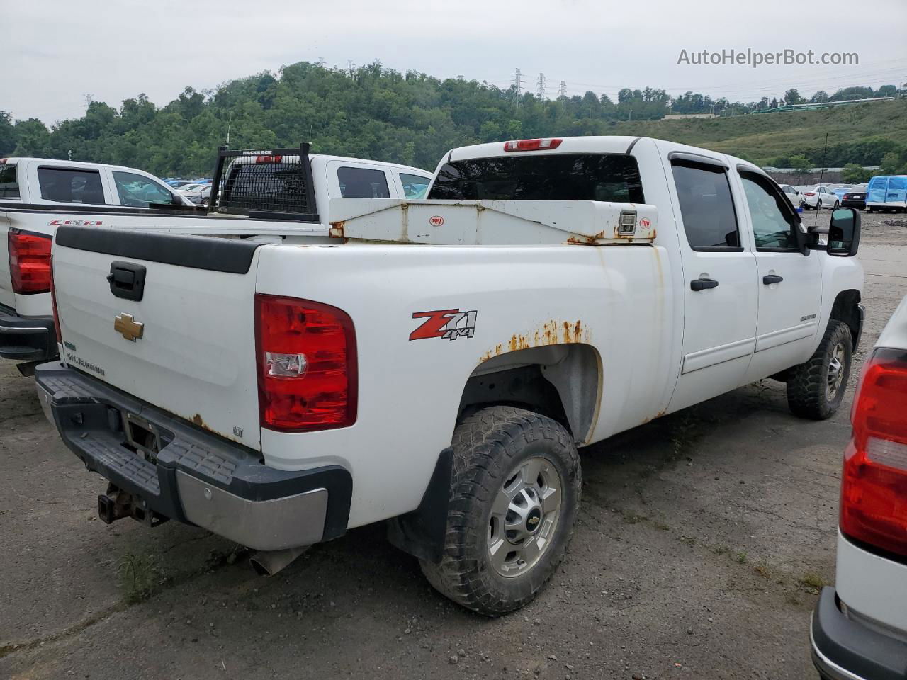 2013 Chevrolet Silverado K2500 Heavy Duty Lt White vin: 1GC1KXCG5DF107662