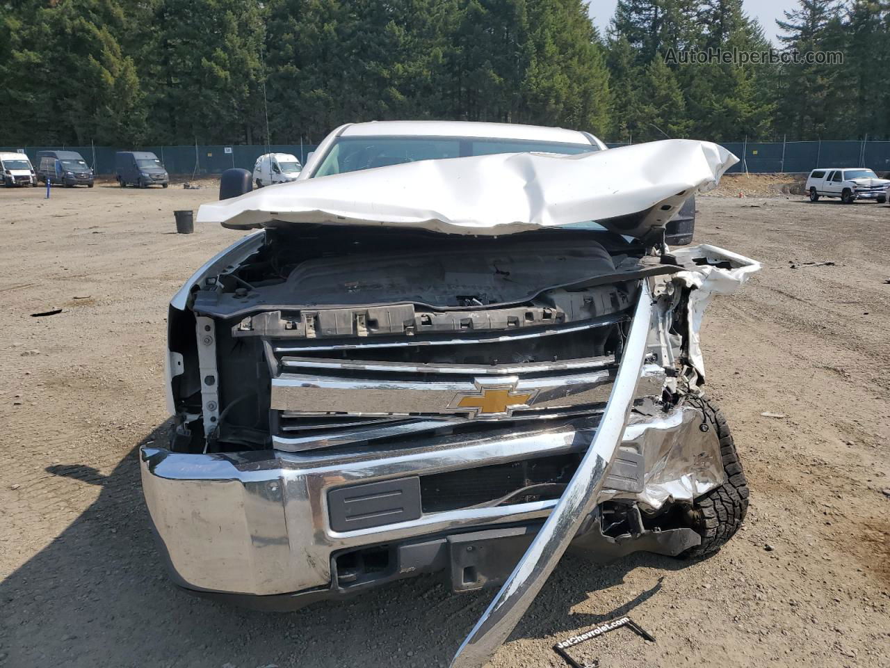 2015 Chevrolet Silverado K2500 Heavy Duty White vin: 1GC2KUEG7FZ138753