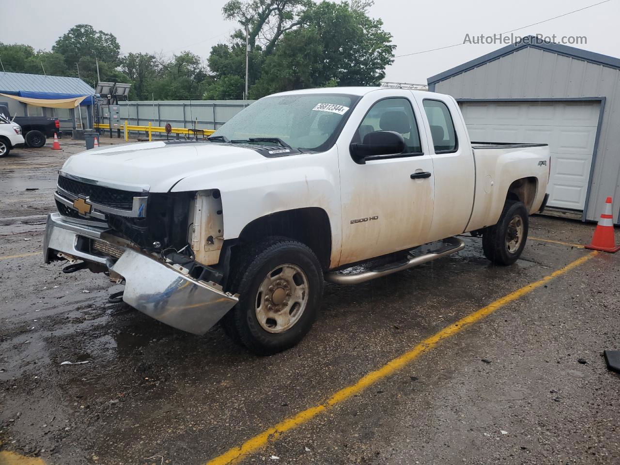 2013 Chevrolet Silverado K2500 Heavy Duty White vin: 1GC2KVCB4DZ375078