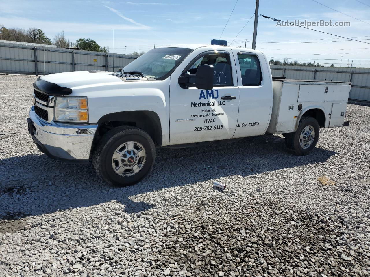 2013 Chevrolet Silverado K2500 Heavy Duty White vin: 1GC2KVEG7DZ249452