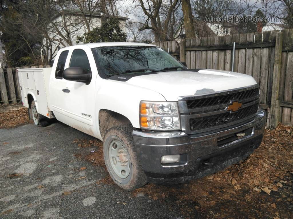 2013 Chevrolet Silverado 2500hd Lt White vin: 1GC2KXCBXDZ412016