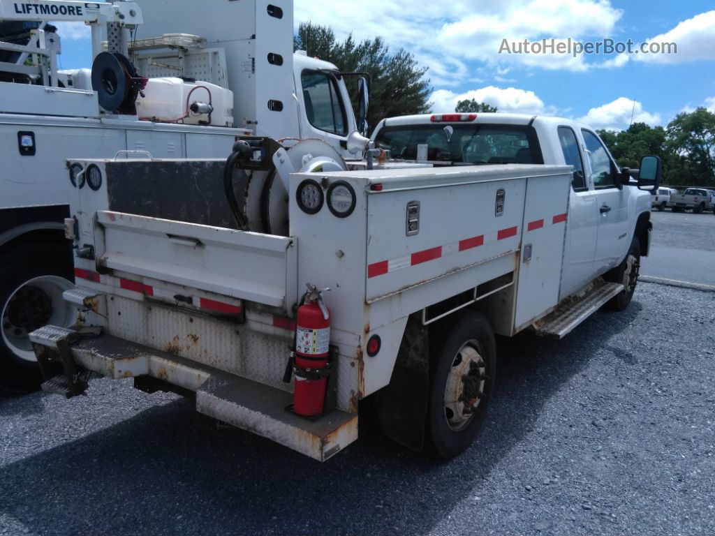 2013 Chevrolet Silverado 3500hd Work Truck White vin: 1GC2KZCG2DZ339151