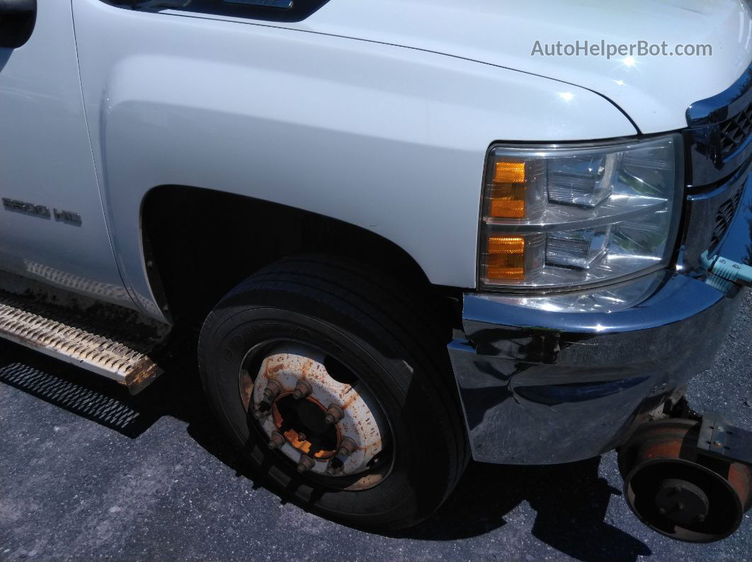 2013 Chevrolet Silverado 3500hd Work Truck White vin: 1GC2KZCG2DZ339151