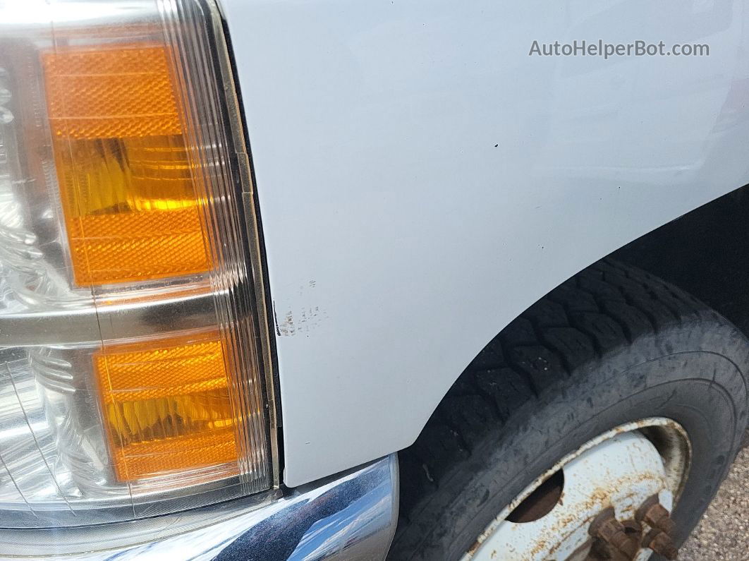 2013 Chevrolet Silverado 3500hd Work Truck White vin: 1GC2KZCG2DZ342874