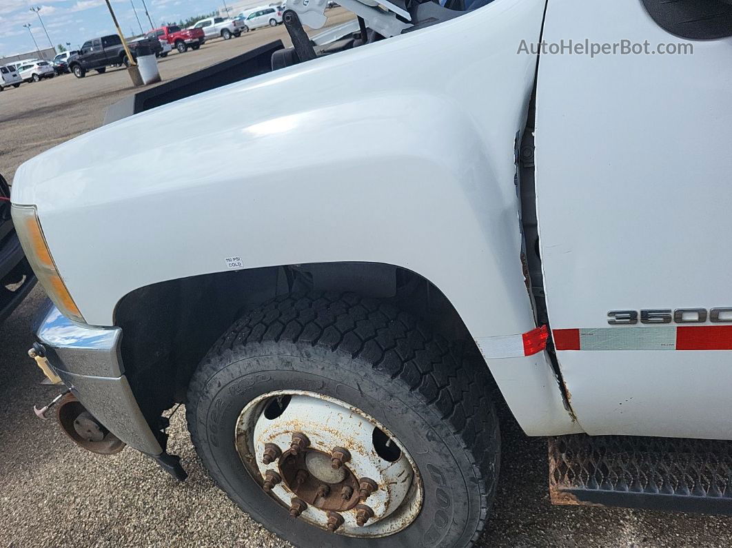 2013 Chevrolet Silverado 3500hd Work Truck White vin: 1GC2KZCG2DZ342874