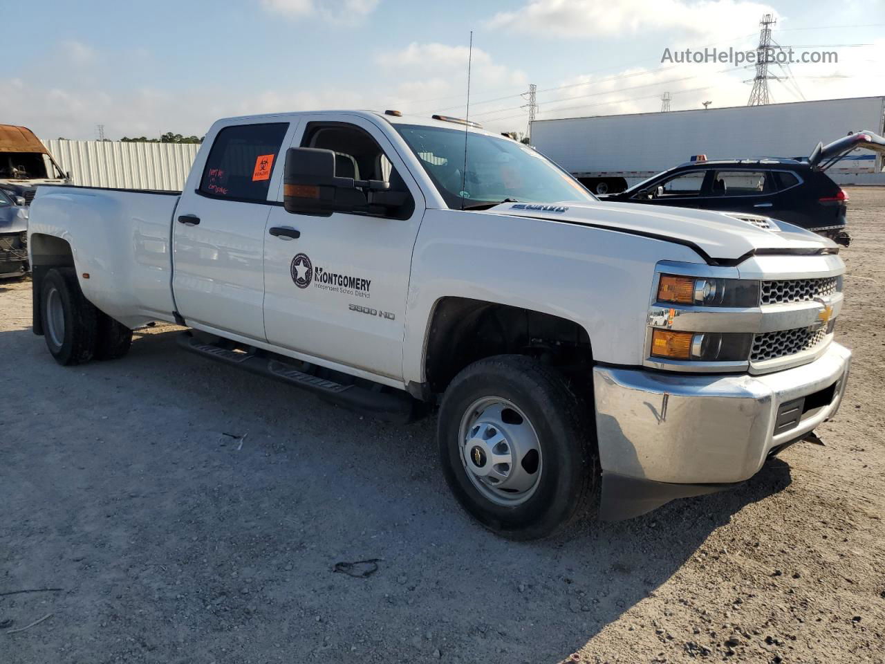 2019 Chevrolet Silverado C3500 White vin: 1GC4CVCY1KF155678