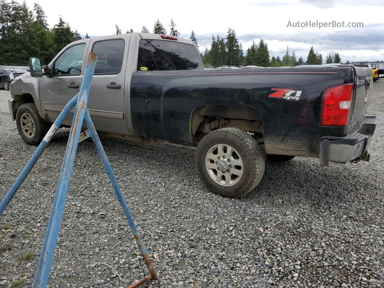 2013 Chevrolet Silverado K3500 Lt Gray vin: 1GC4K0C81DF133835