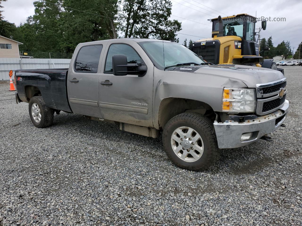 2013 Chevrolet Silverado K3500 Lt Gray vin: 1GC4K0C81DF133835