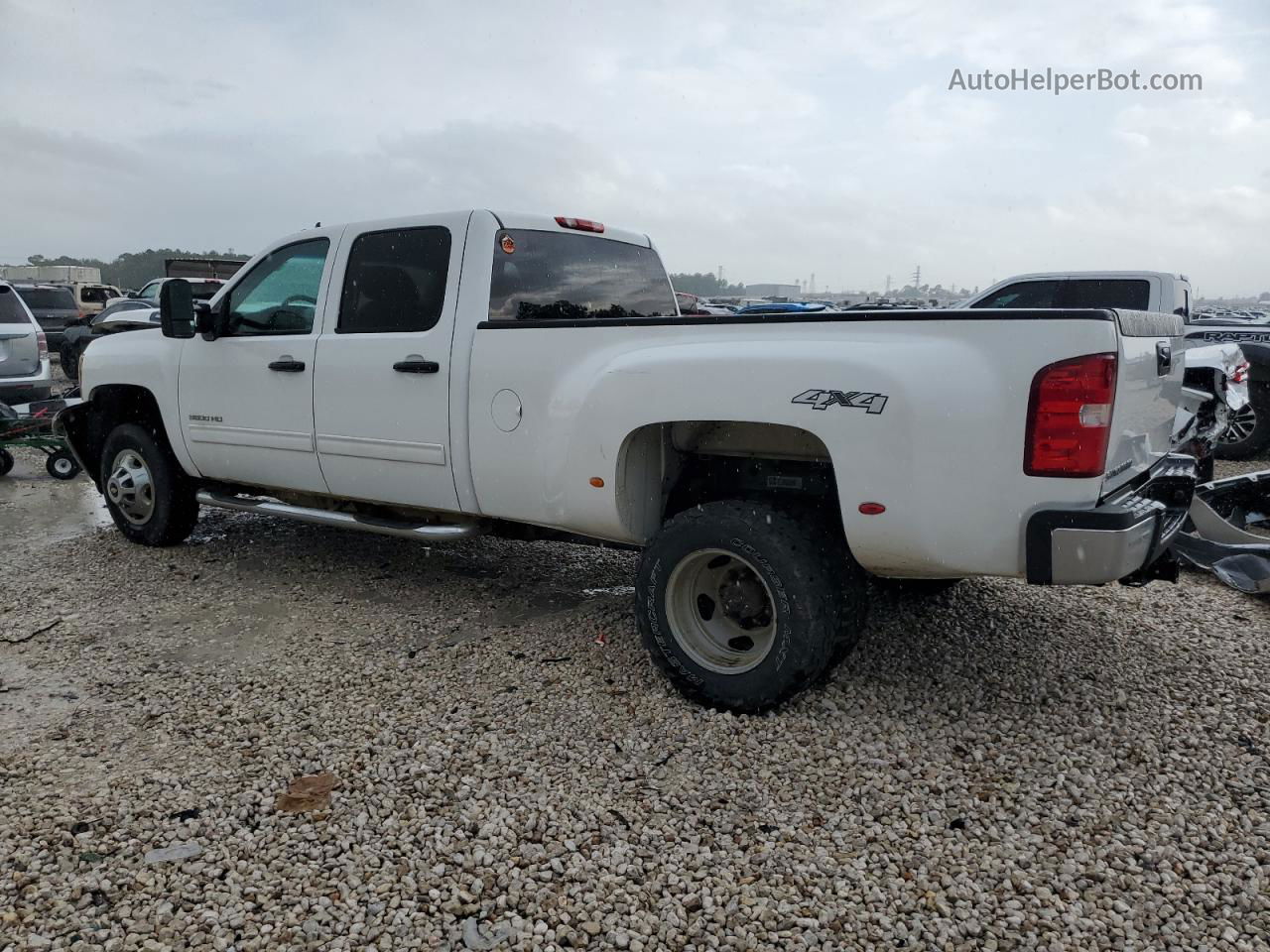 2013 Chevrolet Silverado K3500 Lt White vin: 1GC4K0C86DF174459