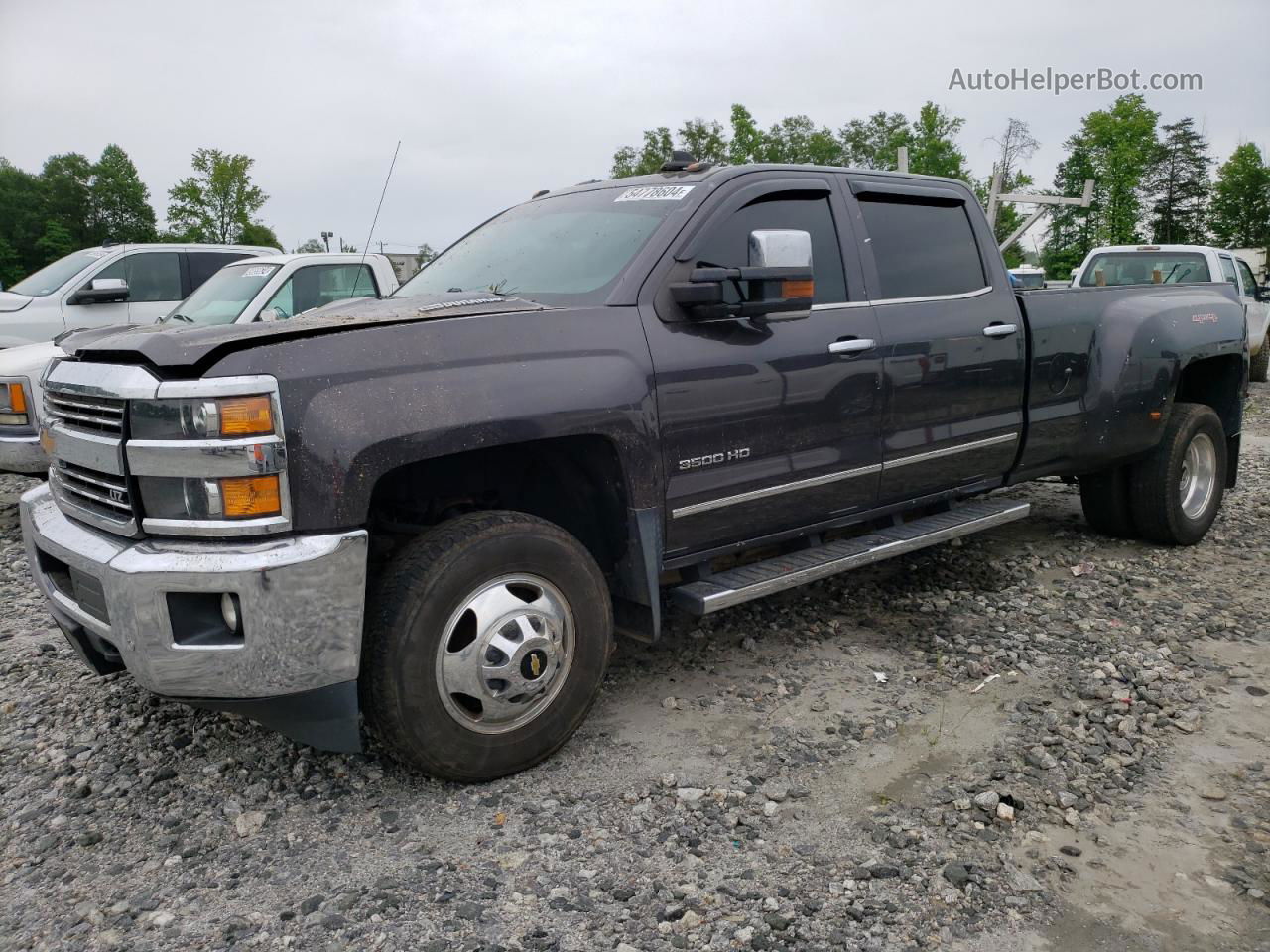 2016 Chevrolet Silverado K3500 Ltz Gray vin: 1GC4K0C88GF102148