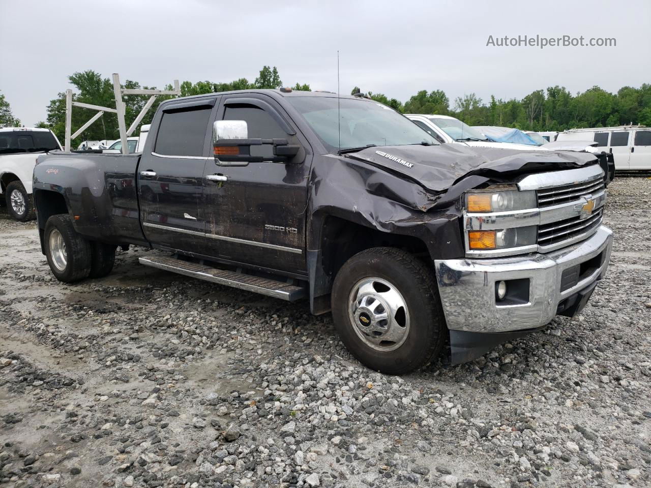 2016 Chevrolet Silverado K3500 Ltz Gray vin: 1GC4K0C88GF102148