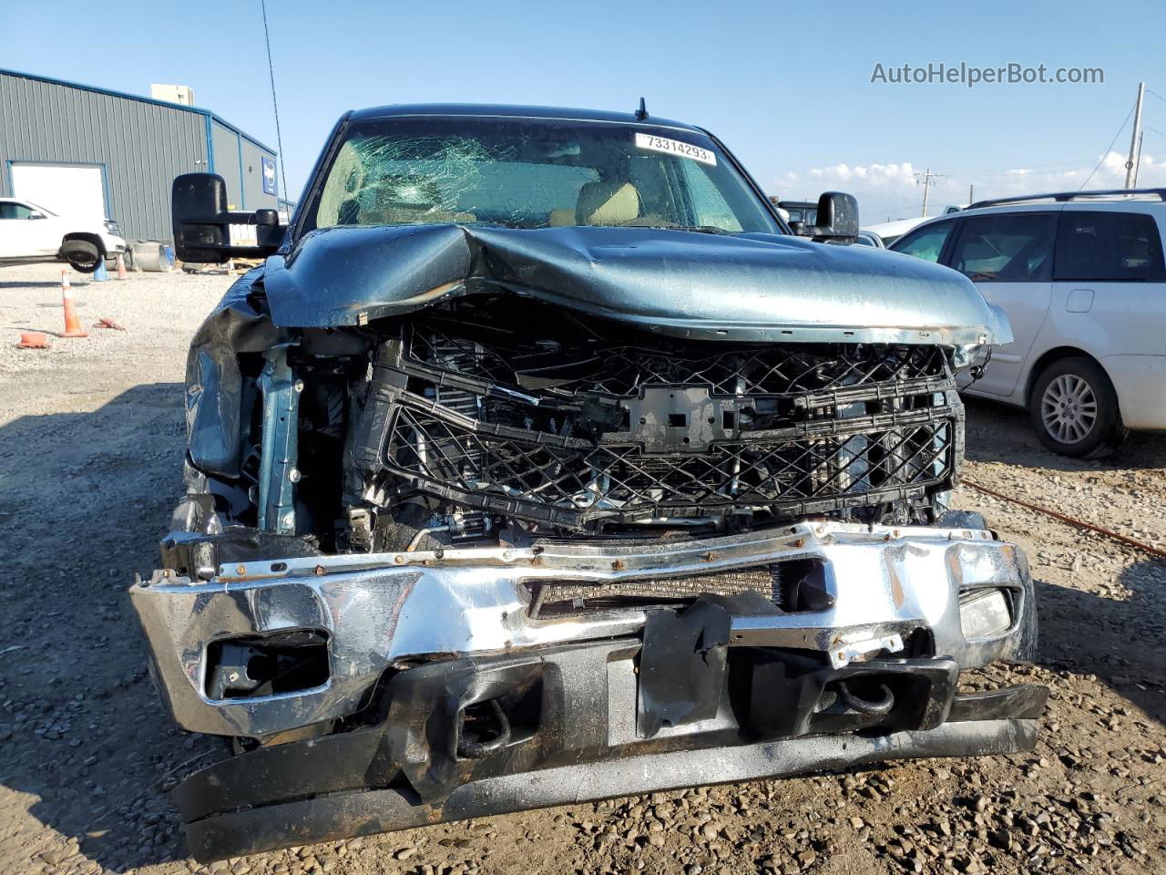 2012 Chevrolet Silverado K3500 Ltz Blue vin: 1GC4K1C87CF128837