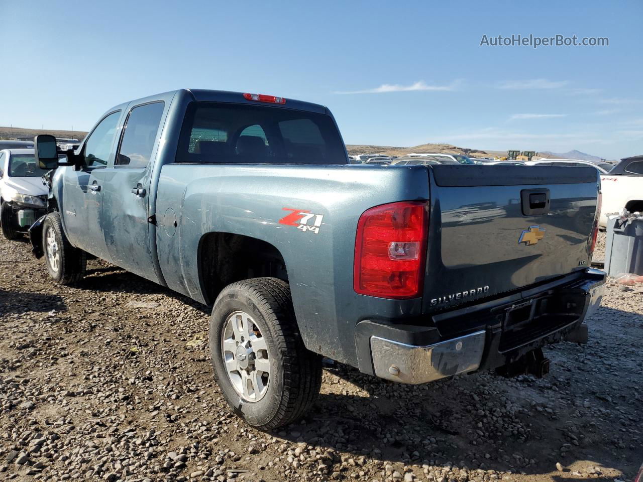 2012 Chevrolet Silverado K3500 Ltz Blue vin: 1GC4K1C87CF128837