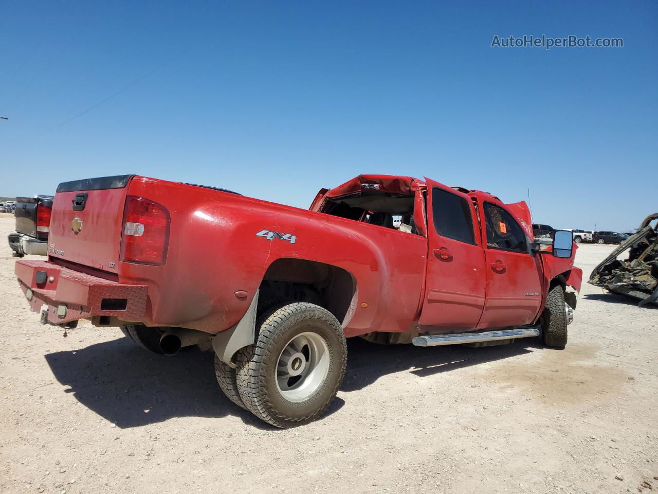 2012 Chevrolet Silverado K3500 Ltz Red vin: 1GC4K1C8XCF136091