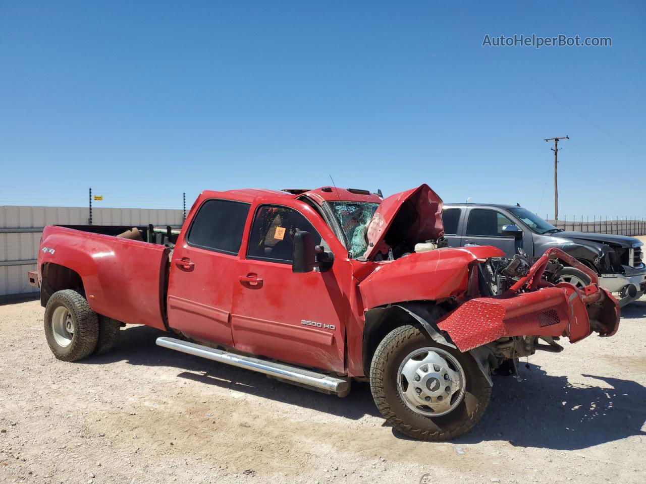 2012 Chevrolet Silverado K3500 Ltz Red vin: 1GC4K1C8XCF136091