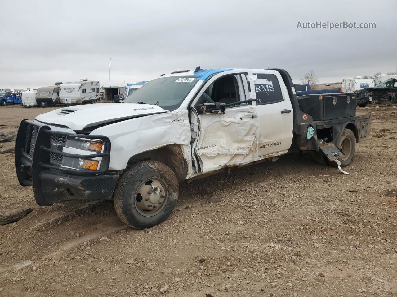 2019 Chevrolet Silverado K3500 White vin: 1GC4KVCY7KF124602