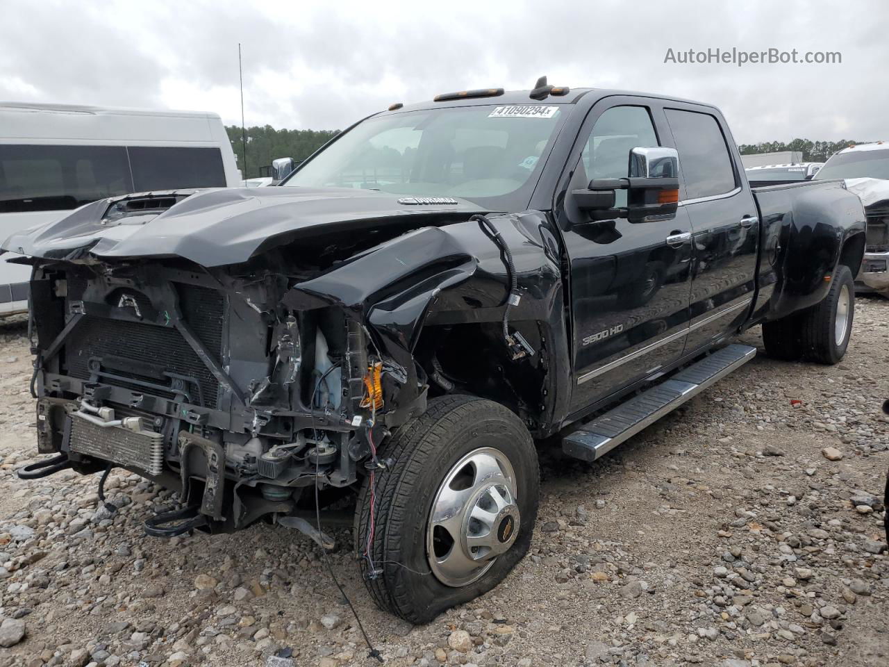 2019 Chevrolet Silverado K3500 Ltz Black vin: 1GC4KXCY2KF210458