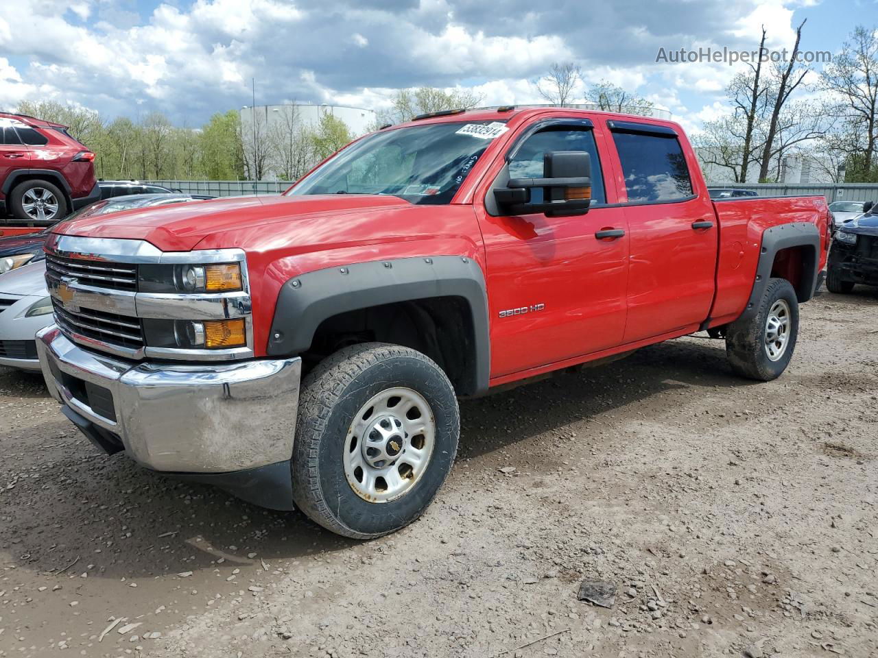 2016 Chevrolet Silverado K3500 Red vin: 1GC4KYCG7GF139360