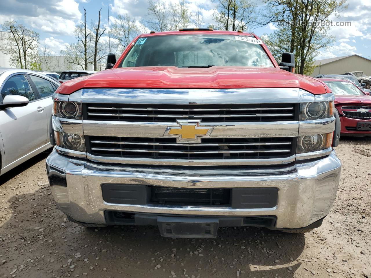 2016 Chevrolet Silverado K3500 Red vin: 1GC4KYCG7GF139360